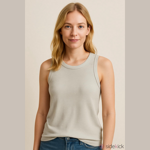 Lululemon Women's White striped Sleeveless activewear Top size 6